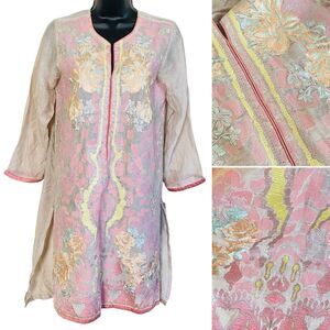 Sana Safinaz Ornate Embroidered Long Tunic Kurta Sz S